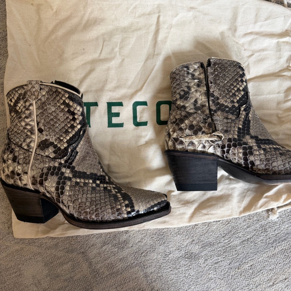 Tecovas Python Ankle Boots - image 6